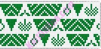 схема елка спицами