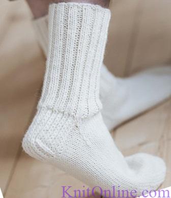 Носки для начинающих пошагово.