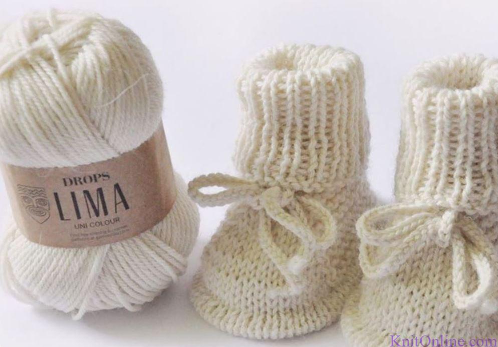 пинетки спицами